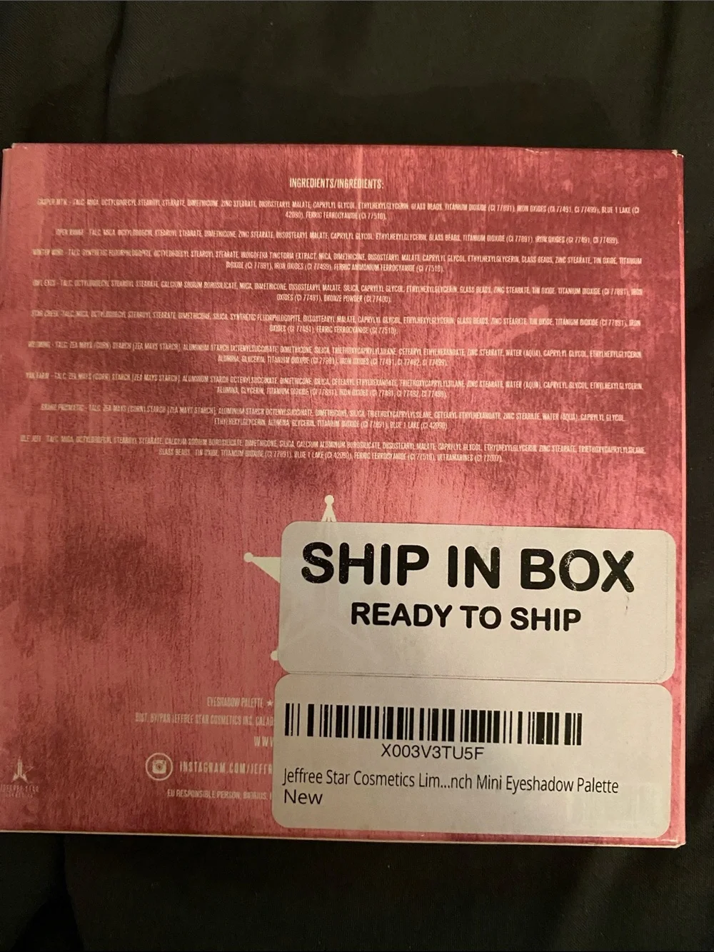 Jeffree Star Pink Ombre Mini Eyeshadow Palette